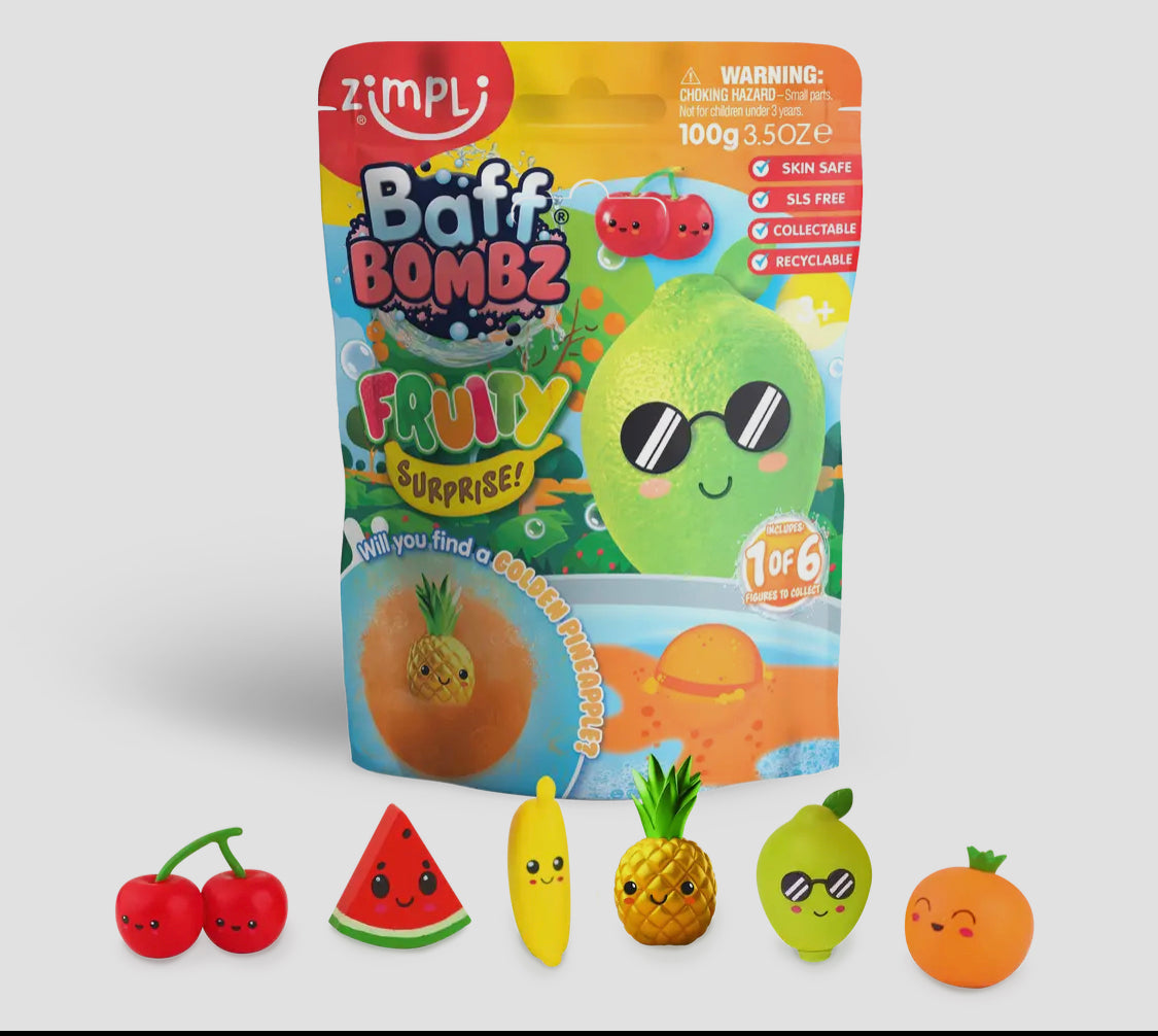 Bombe de bain surprise fruits 🍉 🍓🍌