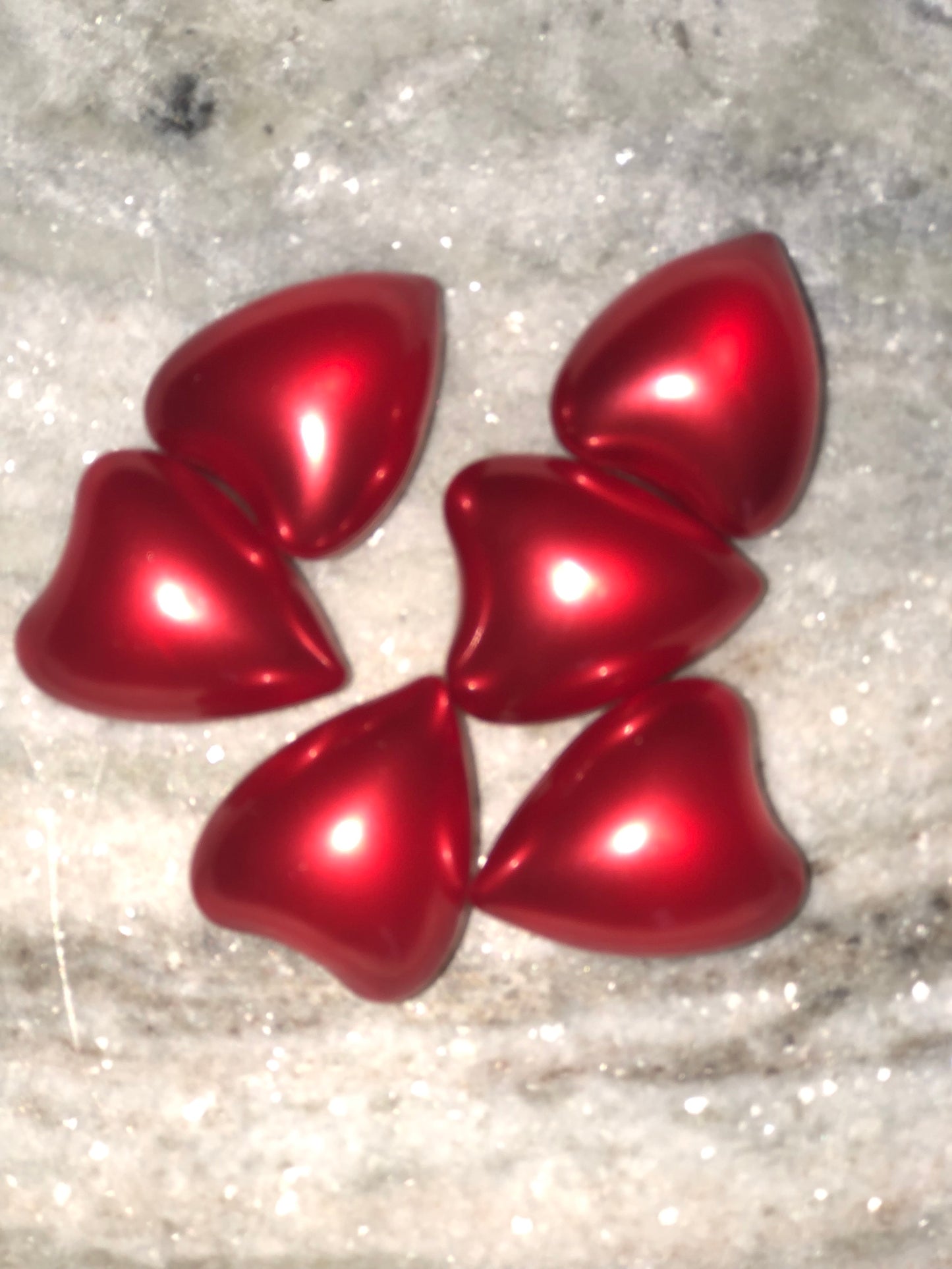 PERLE DE BAIN COEUR CERISE