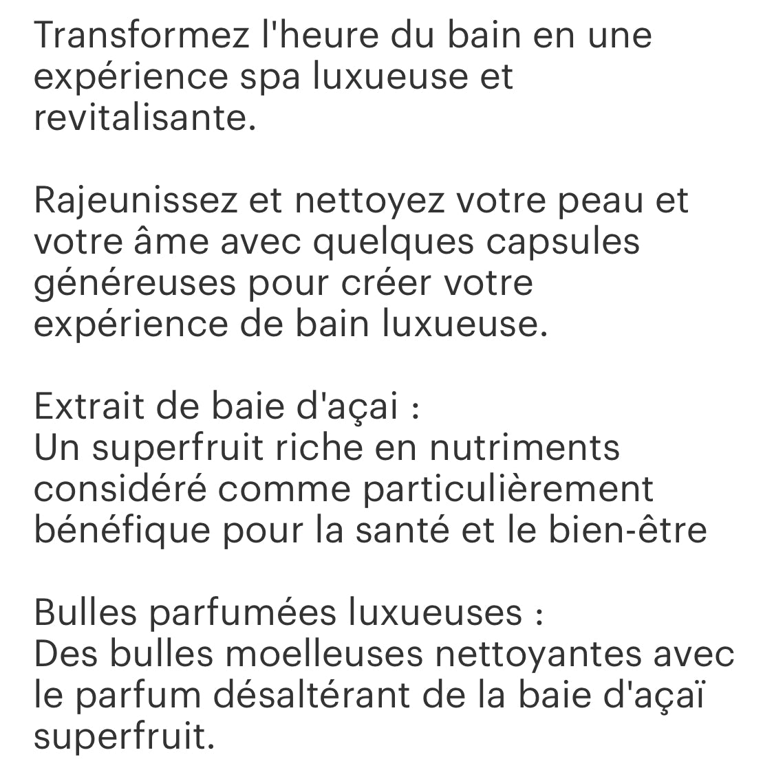 Bain moussan Acai Berry