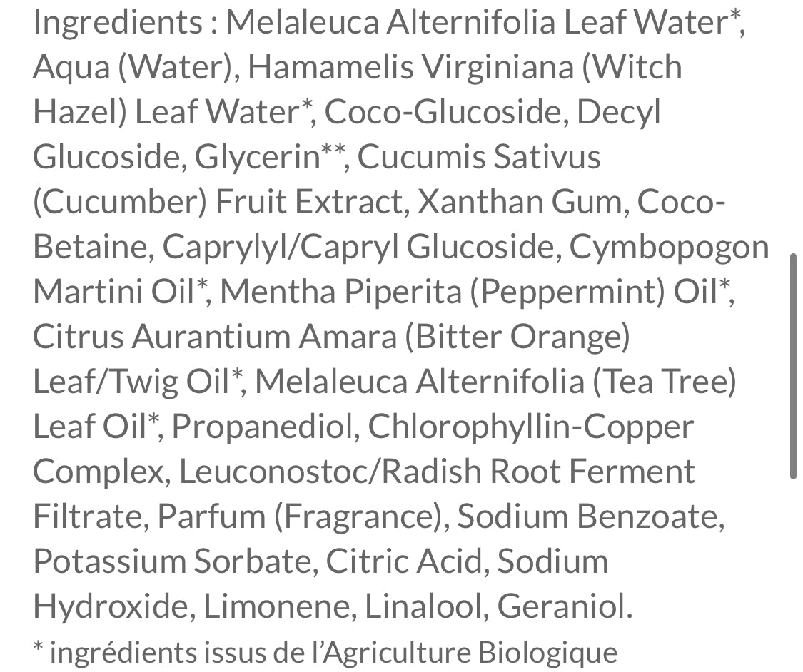 Gelée nettoyante purifiante