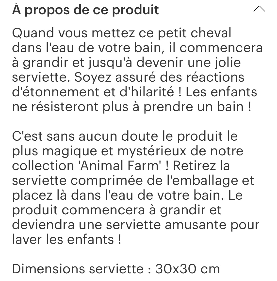 Serviette magique cheval 🐴