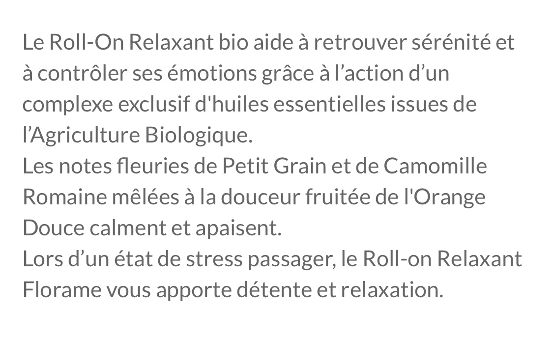 Roll on relaxant