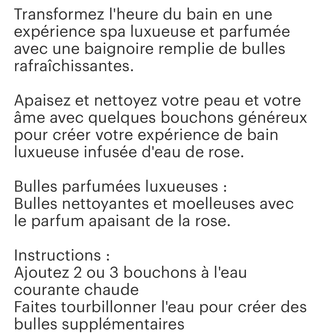 Bain moussant Rose 🥀