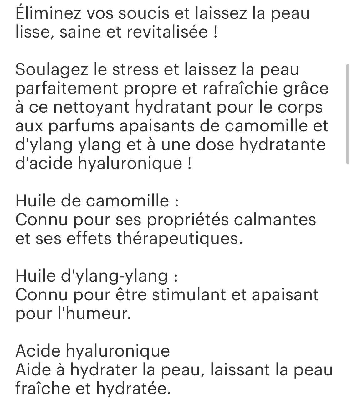 Gelée de douche Camomille Ylang Ylang