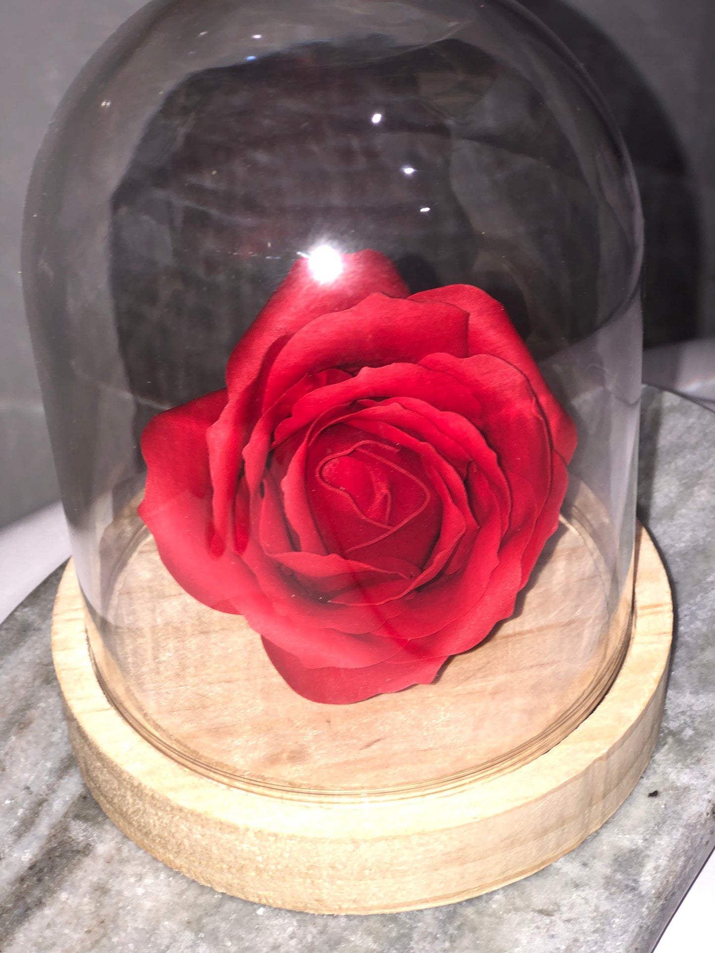 Rose en globe