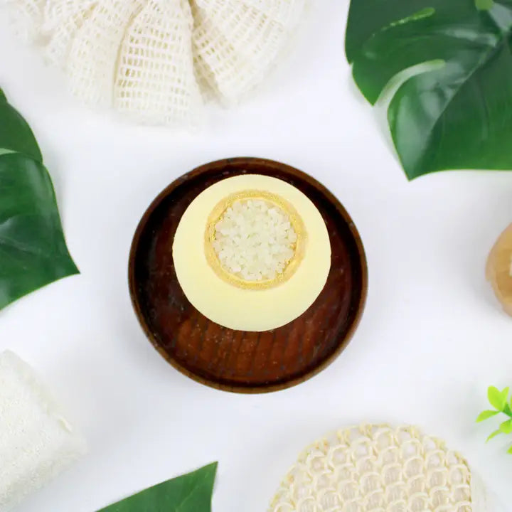 BOMBE DE BAIN AVEC CRISTAUX VANILLE