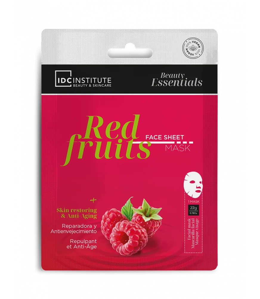 MASQUE VISAGE AUX FRUITS ROUGES ANTI AGE